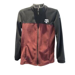Columbia Texas A & M Flanker II Fleece Full Zip Jacket Men's size XL